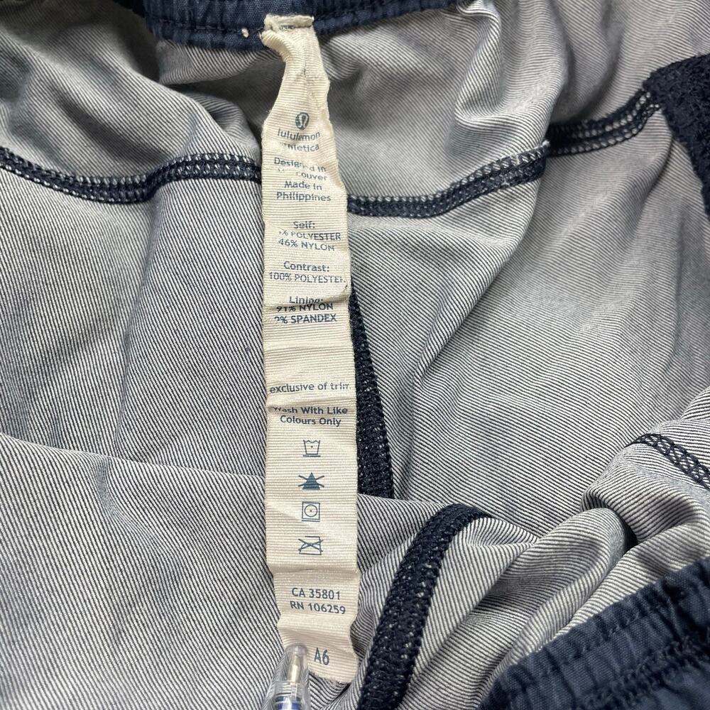 🔥Lululemon Athletic Work It Out Shorts Inkwell Navy Blue Women’s 8 - Picture 12 of 16